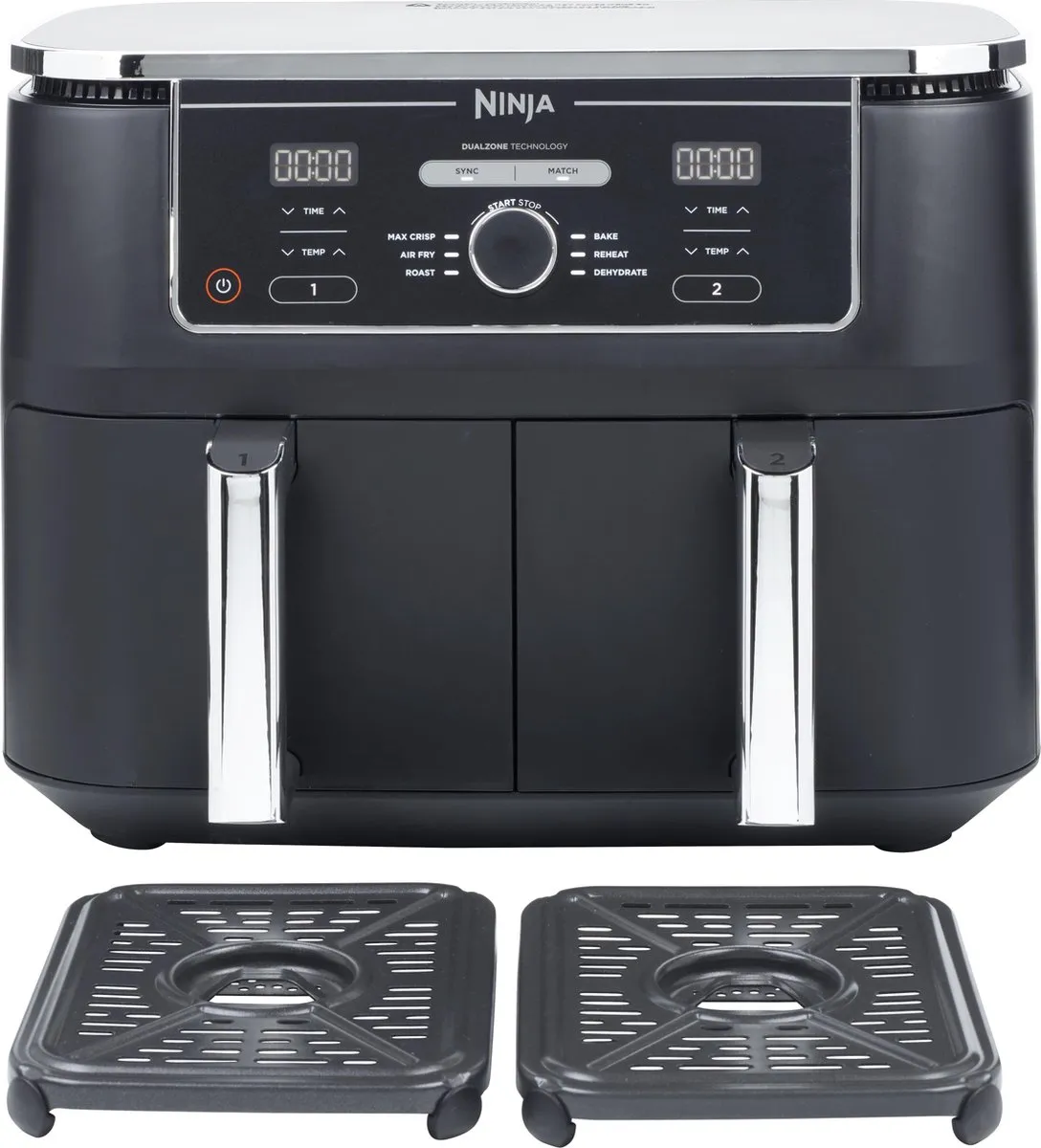 Ninja AF400EU Dubbele Airfryer XXL - 9,5L - Dual Zone - Zwart