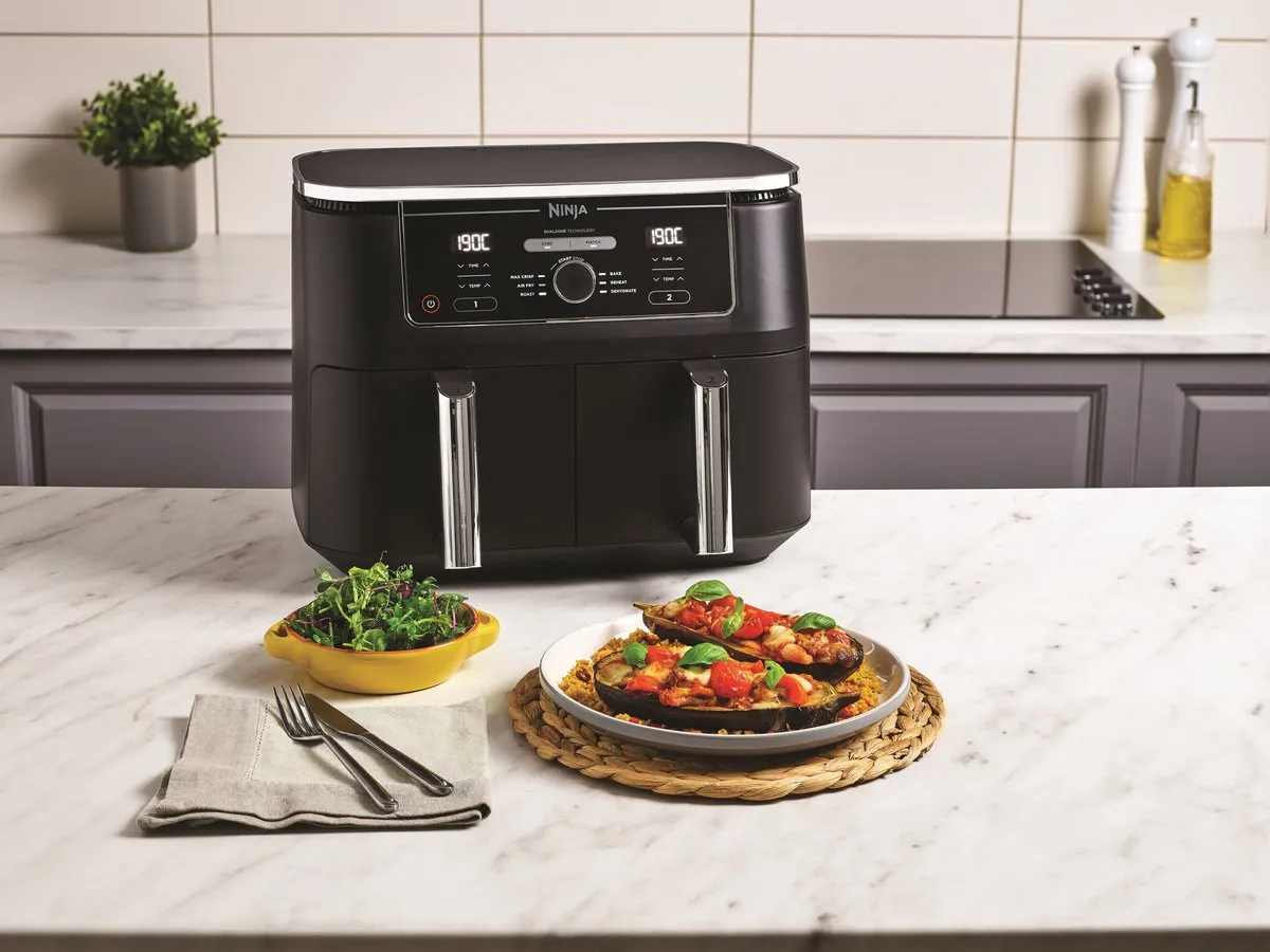 Ninja AF400EU Dubbele Airfryer XXL - 9,5L - Dual Zone - Zwart - afbeelding 6 van 6