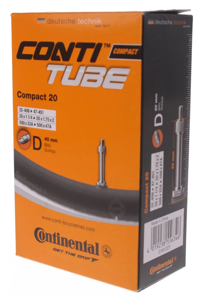 Continental 20 Compact Binnenband 32-406 - 47-451 - DV40mm Ventiel