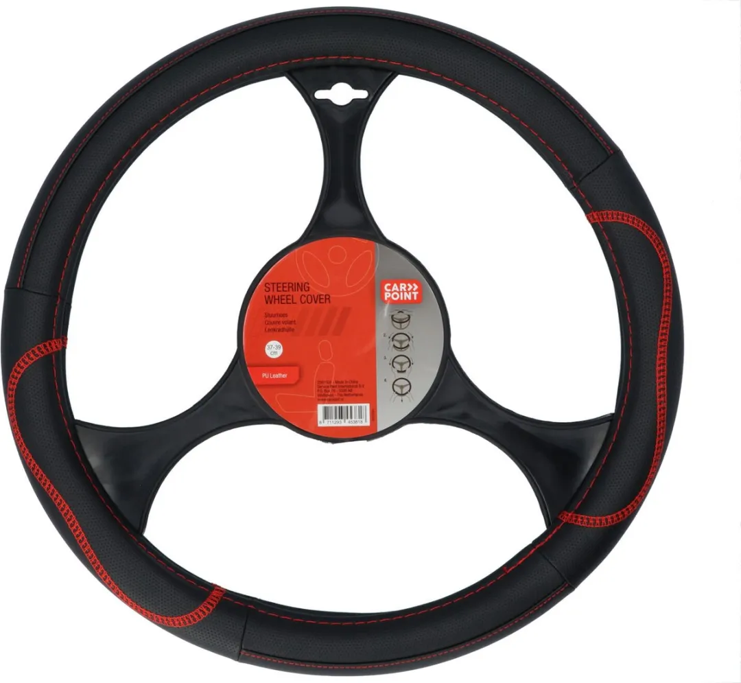 Carpoint Stuurhoes PU Leer Zwart