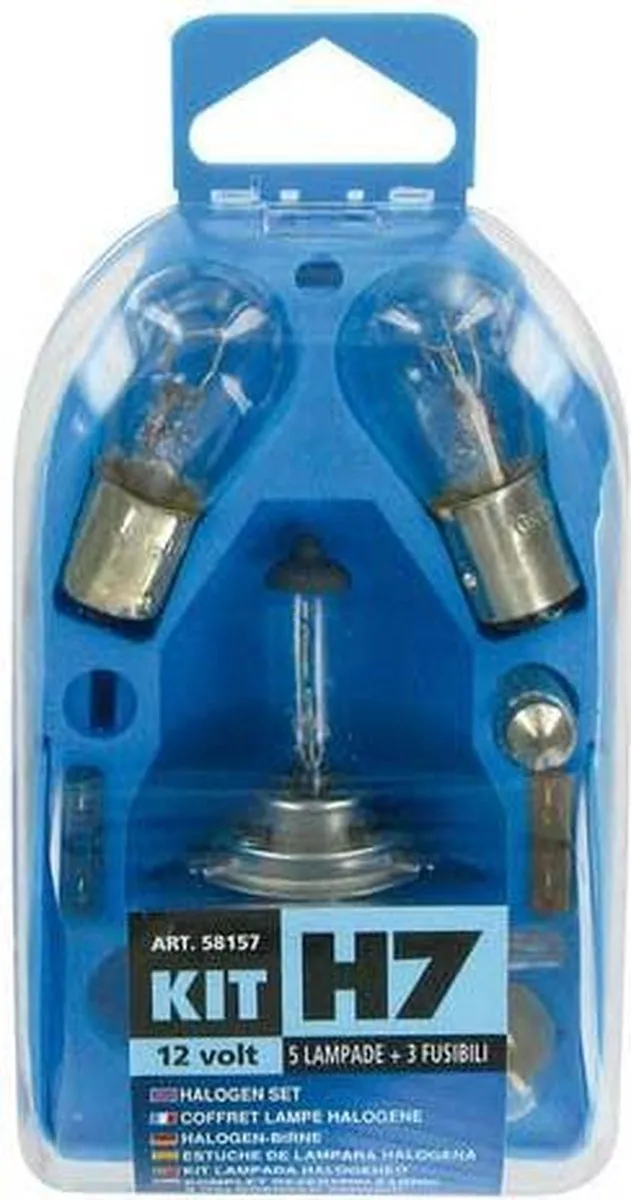 Lampa Reservelampenset 12V - 8-delig H7 Halogeen - Wit