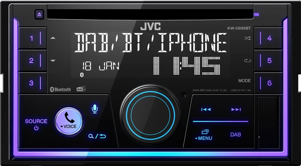 JVC KW-DB95BT 2DIN Autoradio