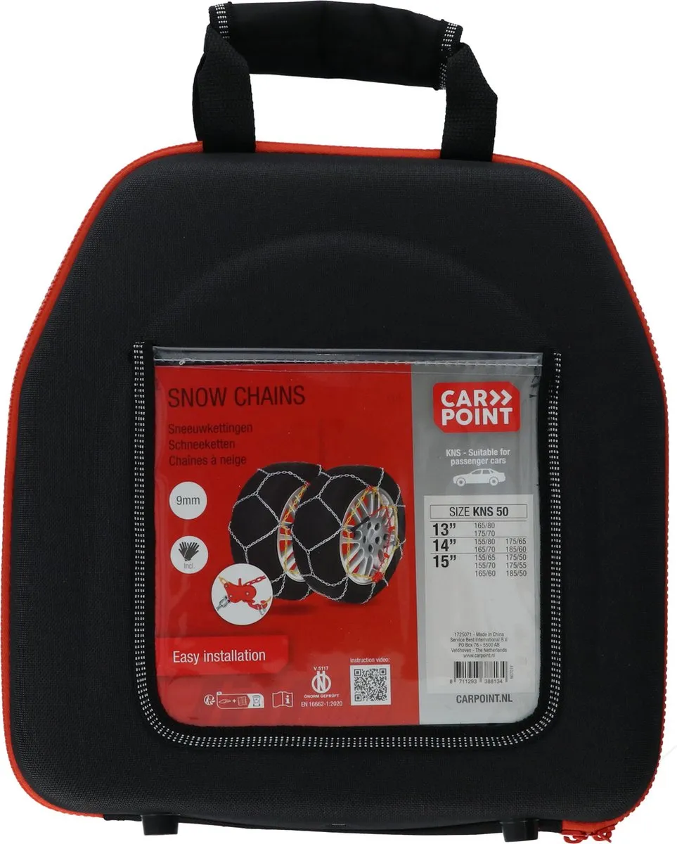 Carpoint Sneeuwkettingen KNS 50 - 9mm Stalen Gripschakels