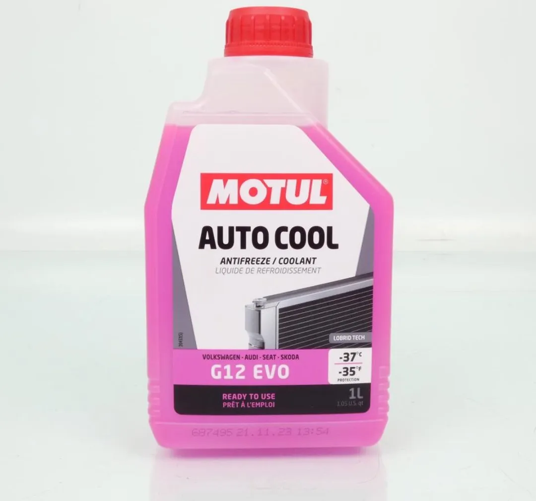 Motul Auto Cool G12 Evo Koelvloeistof -37°C - 1L - Roze