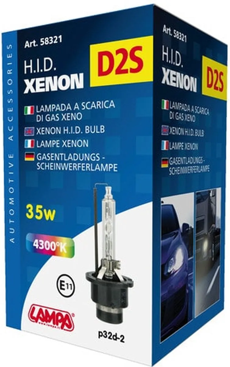 Lampa HID Xenon D2S Lamp 35W 4300K - Wit