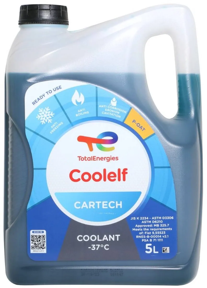 Total Coolelf Cartech -37°C Koelvloeistof 5L