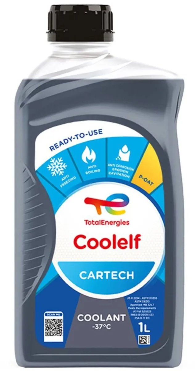 Total Coolelf Cartech -37°C G12 Koelvloeistof 1L