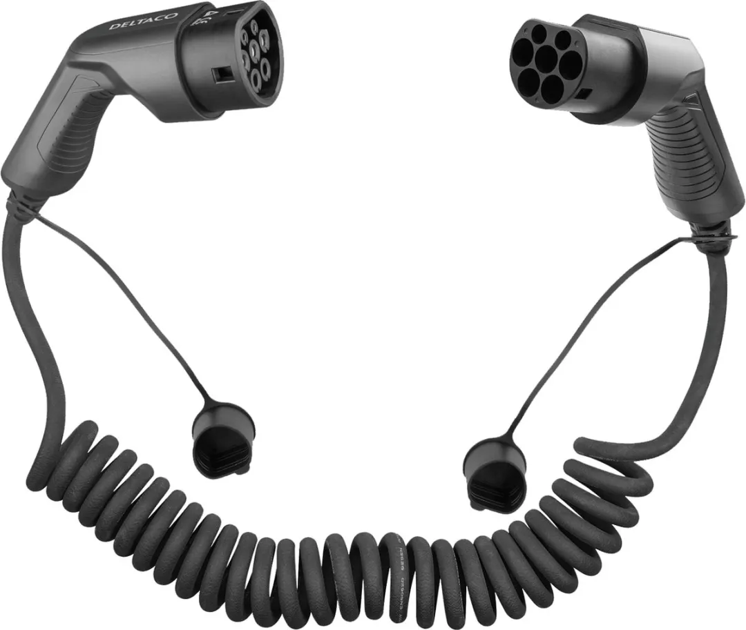 Deltaco e-Charge EV-3215-S Oplaadkabel Type 2 - 11kW - Zwart