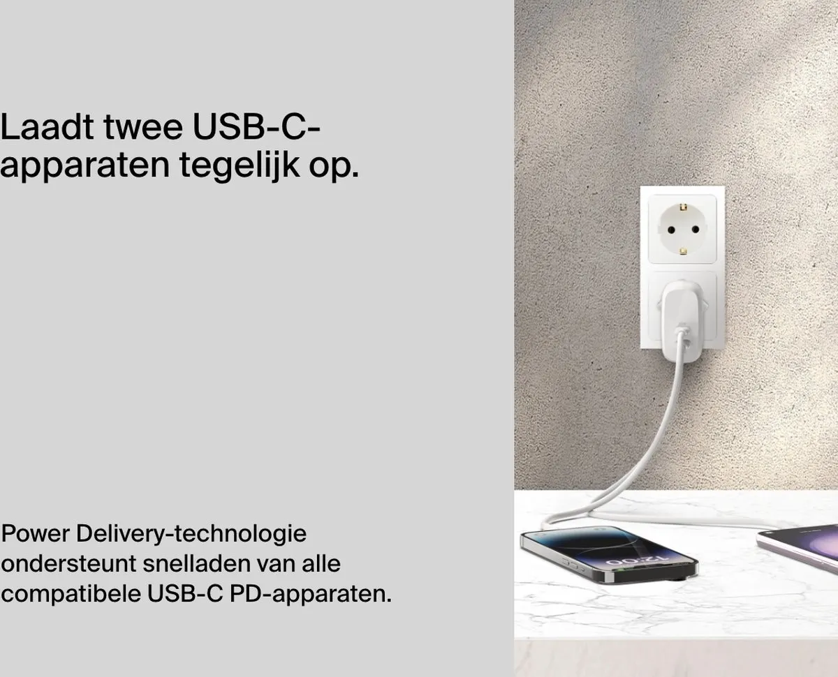 Belkin WCB010vfWH USB-C Wandlader 60W - Wit