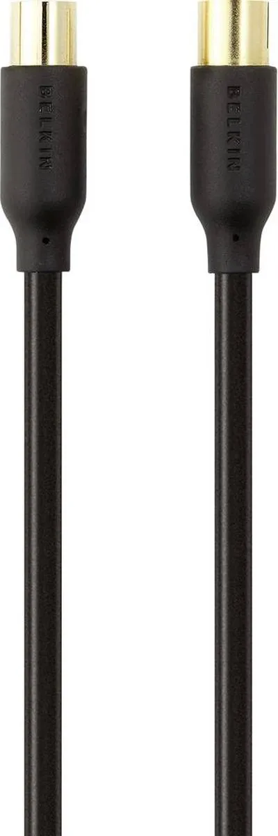 Belkin Antennekabel 2m 75Ω Verguld - Zwart