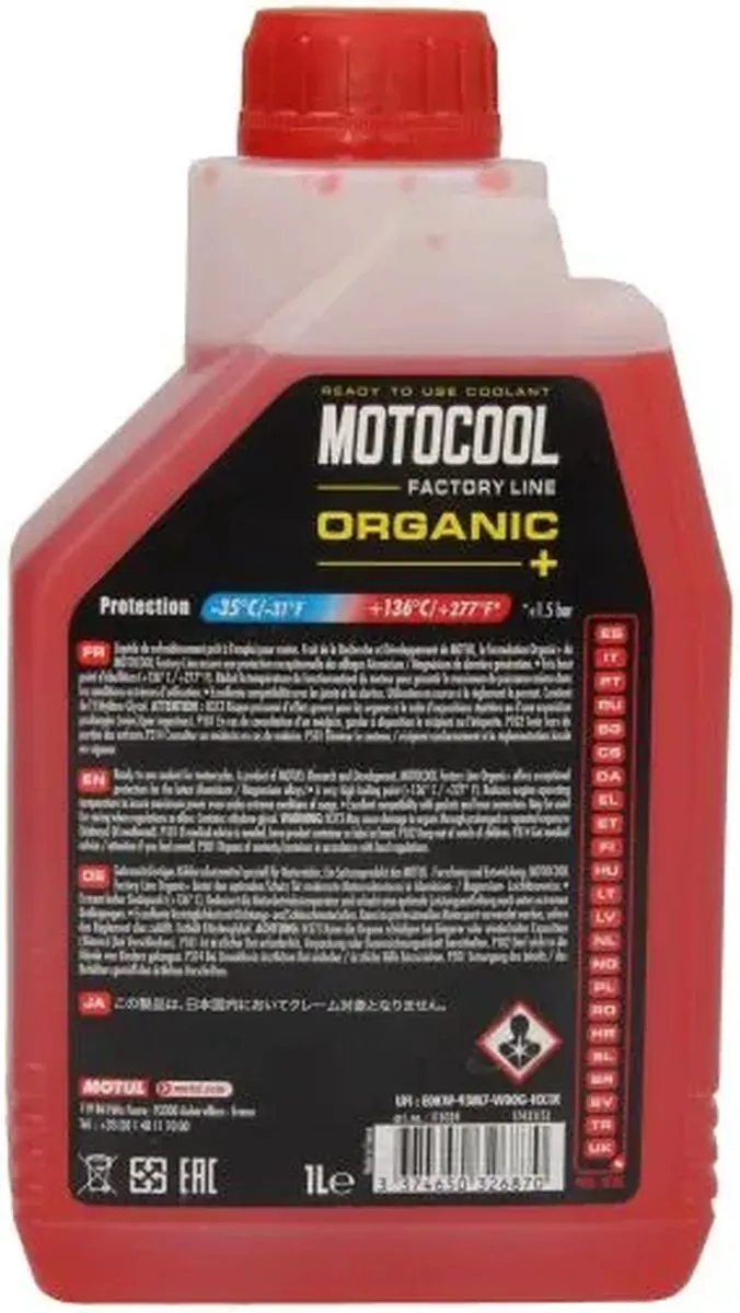 1L Motul Motocool Koelvloeistof 111034 Factory Line