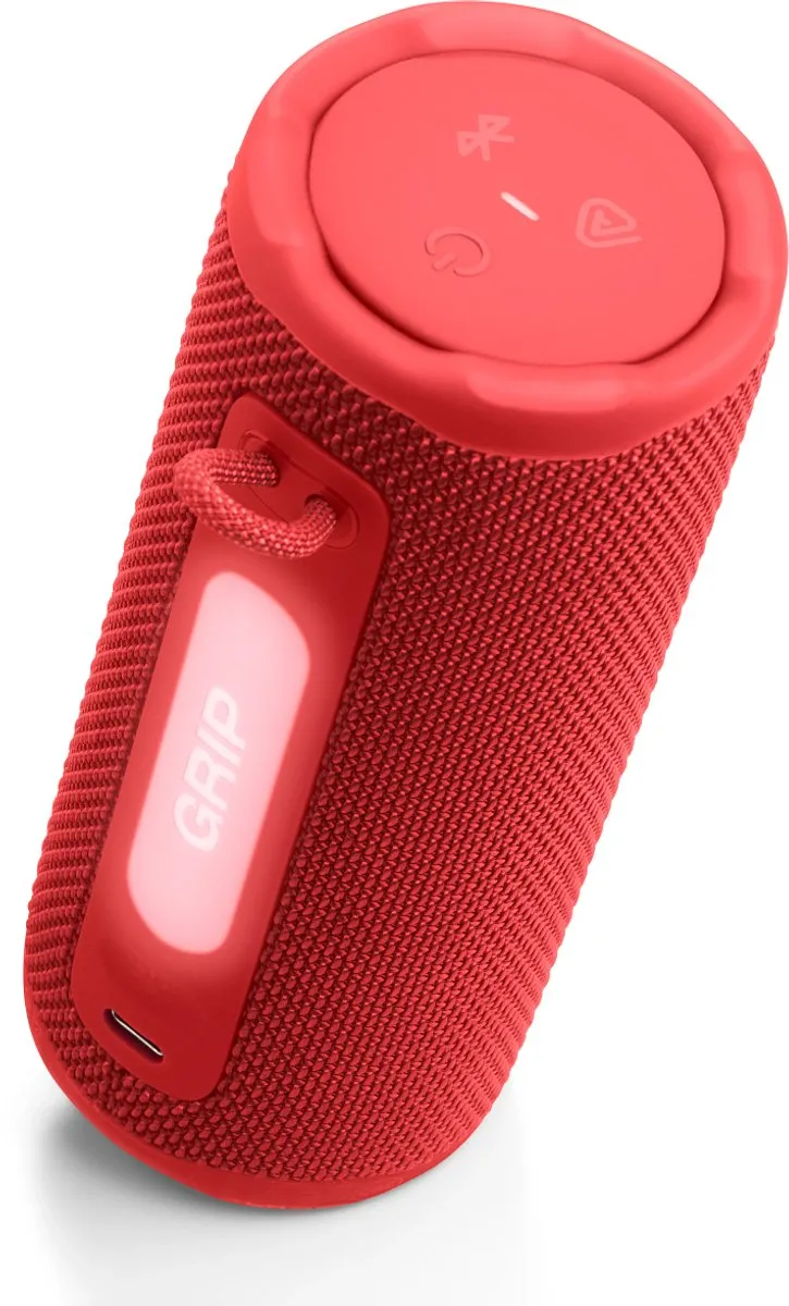 JBL Grip Draadloze Bluetooth Speaker - 14 uur - IP68 - Rood