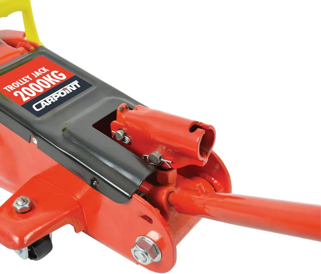 Carpoint Verrijdbare Hydraulische Garagekrik 2000KG - 130-380mm - Rood