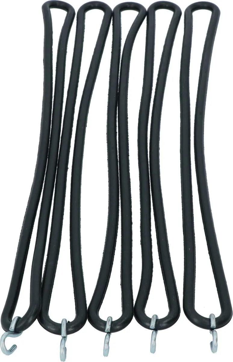 Carpoint Bevestigingsrubber - 5 Stuks - Zwart
