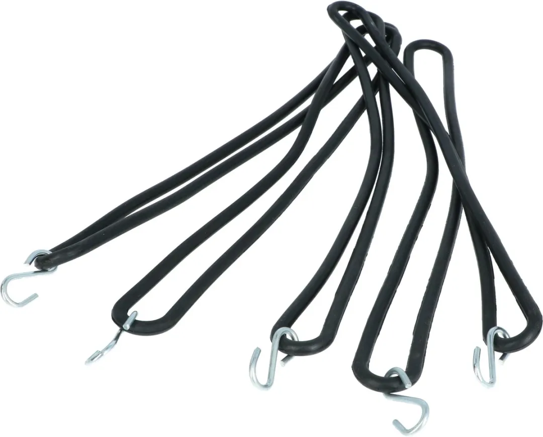 Carpoint Bevestigingsrubber - 5 Stuks - Zwart