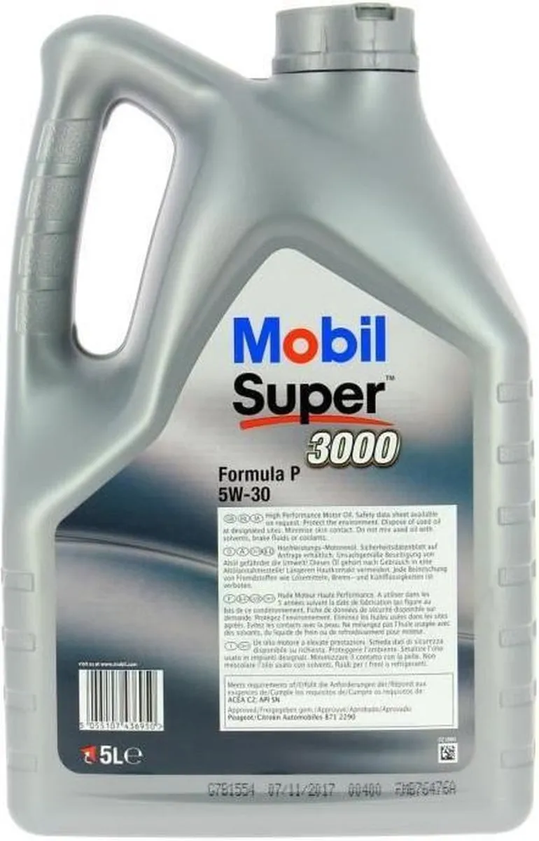 MOBIL Super 3000 Formula-P 5W-30 5L