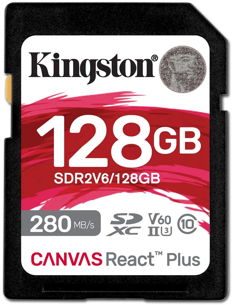 Kingston Canvas React Plus microSDXC 128GB UHS-II V60