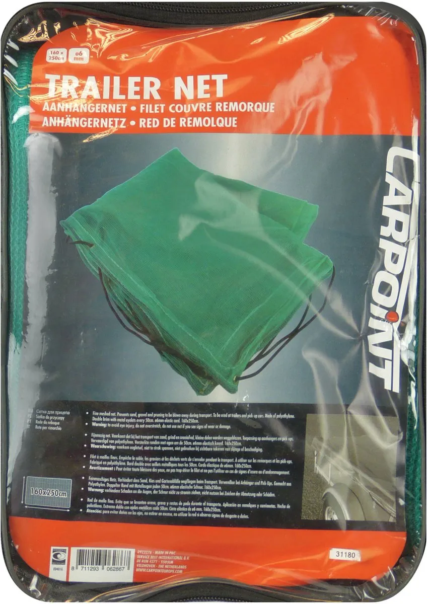 Carpoint Aanhangernet 160x250cm - Groen