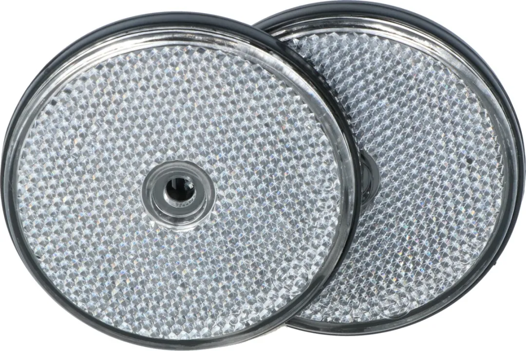 Carpoint Reflectoren Rond Ø70mm - Wit - 2 Stuks