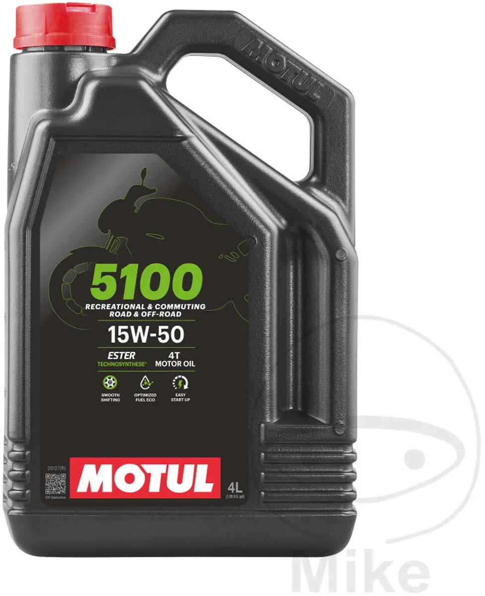 Motul 5100 15W50 4T Motorolie - 4 Liter