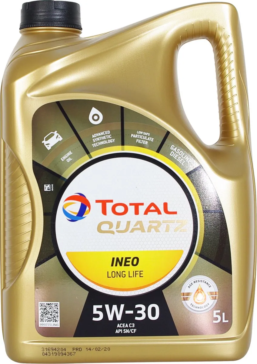 Total Quartz INEO LL 5W30 Motorolie 5L