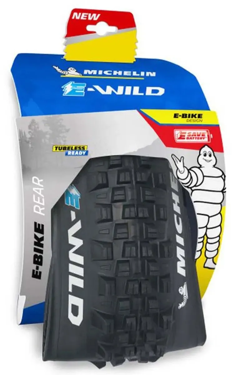 Michelin E-Wild TLR 27.5" Achterband - Tubeless Ready - Zwart