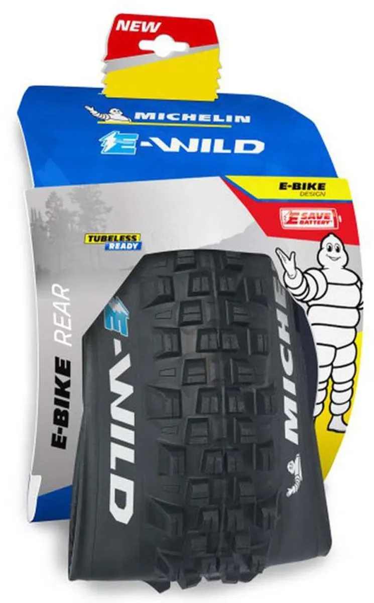Michelin E-Wild TLR 27.5" Achterband - Tubeless Ready - Zwart