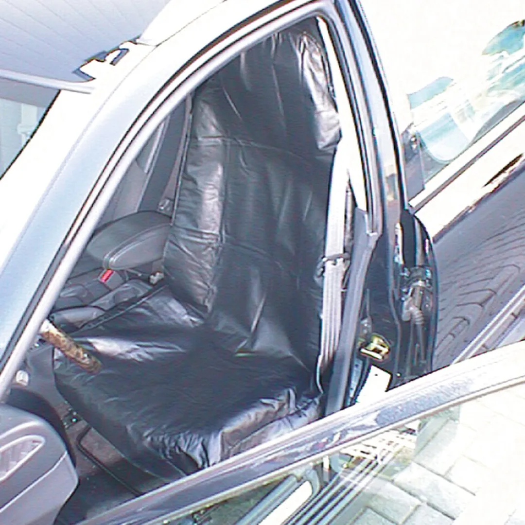 Carpoint Monteurshoes Autostoelhoes Lederlook Zwart