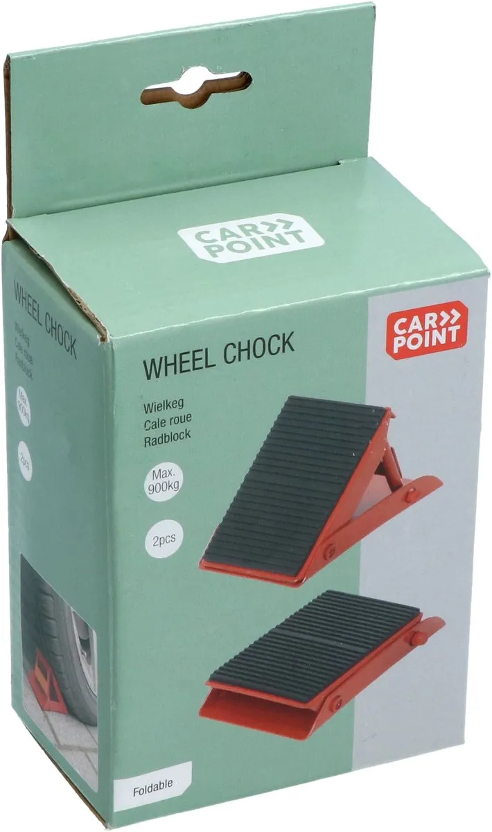Carpoint Wielkeggen Set 2x - Rood/Zwart - 13x14cm - 900kg - afbeelding 6 van 6