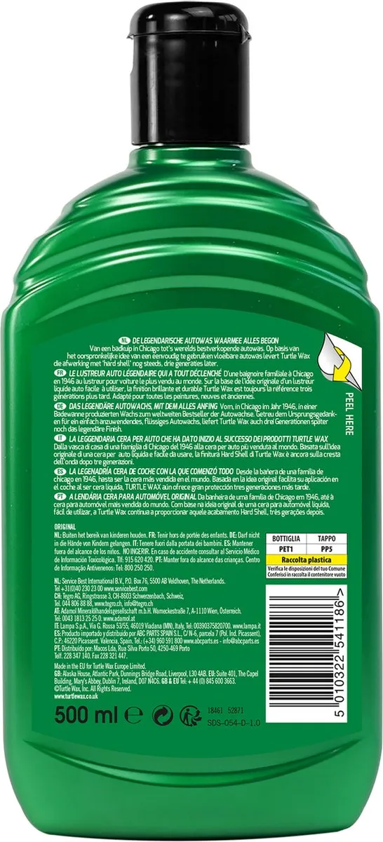 Turtle Wax Original Car Wax 500ml