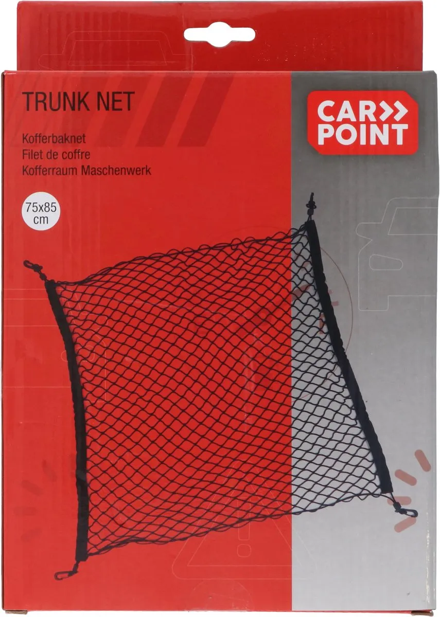 Carpoint Bagagenet 75x85cm - Zwart