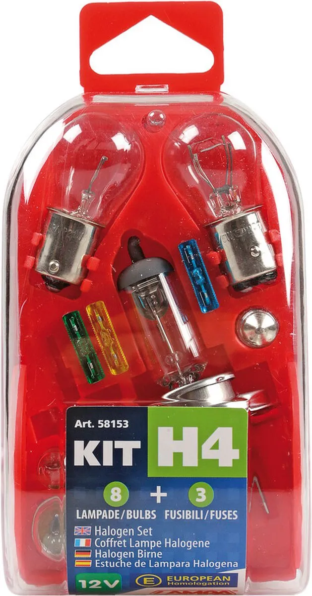 Lampa Reservelampenset 12V H4 Halogeen - 11 Stuks