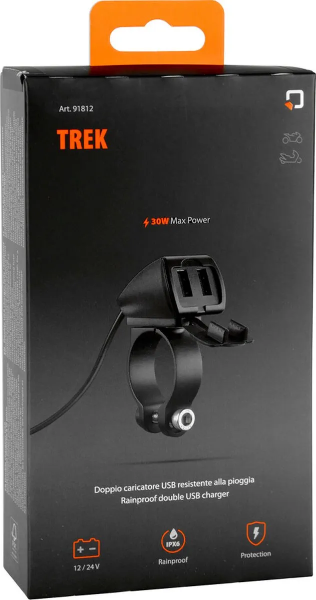 Lampa Optiline Trek IP66 USB Lader Motor - 30W - 12/24V - afbeelding 6 van 6