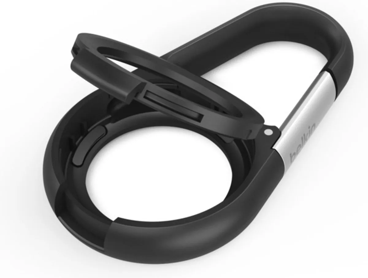 Belkin Tracker Houder met Karabijnhaak - Apple AirTag - Zwart