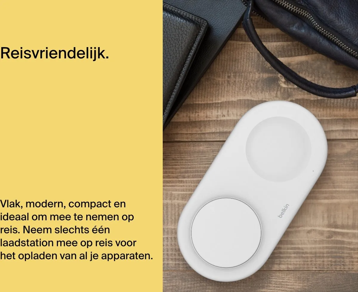 Belkin WIZ021vfWH Magnetisch Draadloos Laadstation 15W - Qi2 - Magsafe - afbeelding 6 van 6