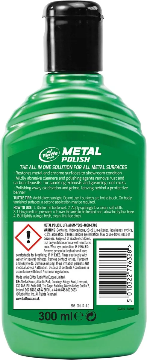 Turtle Wax GL Metal Polish 300ml