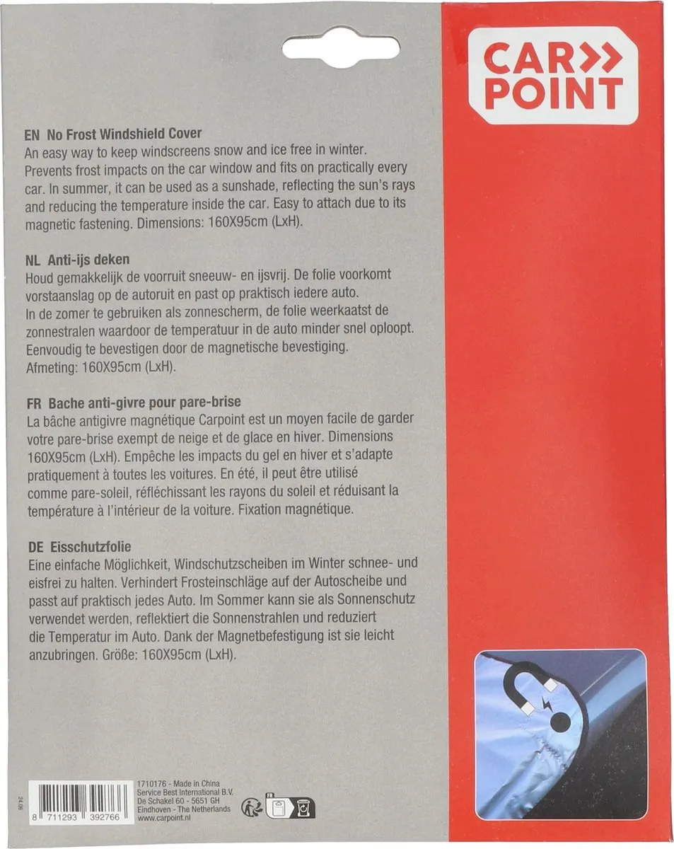 Carpoint Anti-IJsdek Folie Magnetisch 160x95cm - afbeelding 6 van 6
