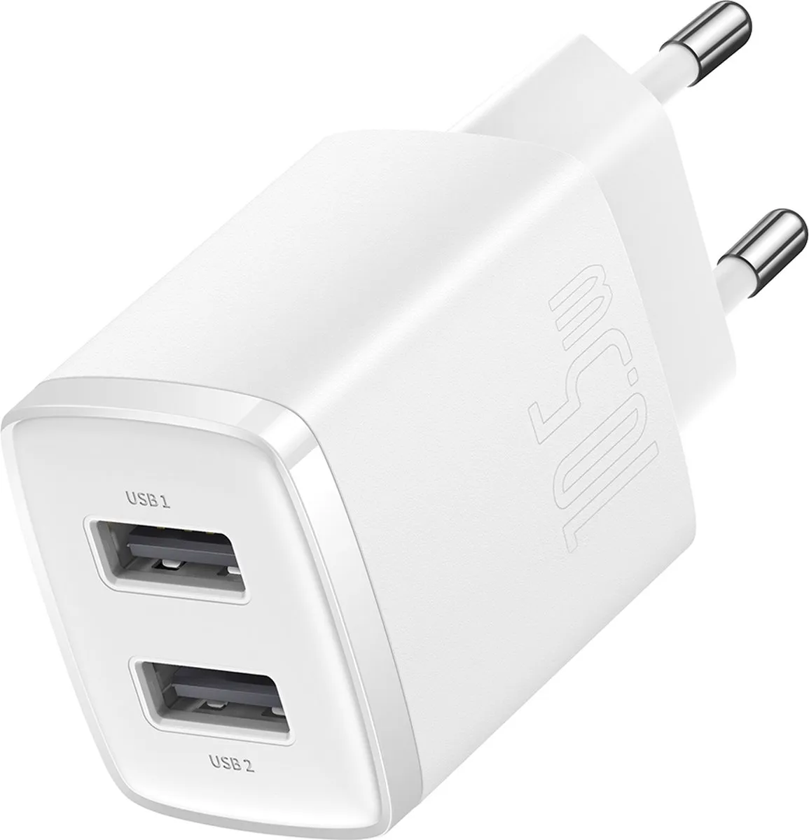 Baseus CCXJ010202 Dubbele USB Oplader 10.5W - Wit