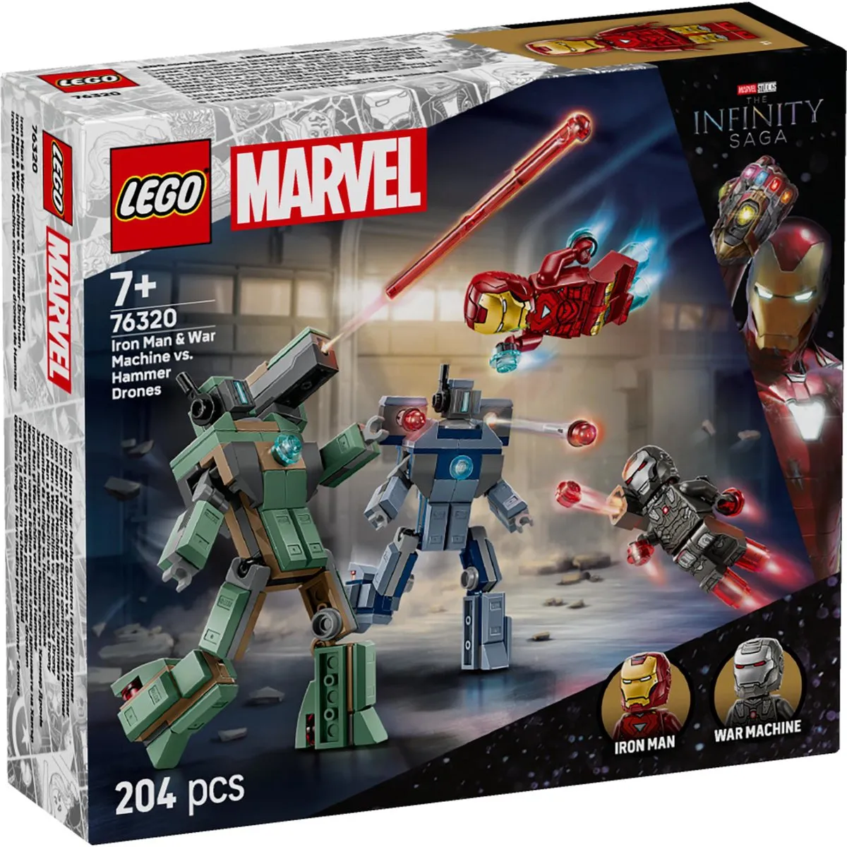 LEGO Marvel Iron Man vs. War Machine 76320 - 204 Stukken - 2 Minifiguren