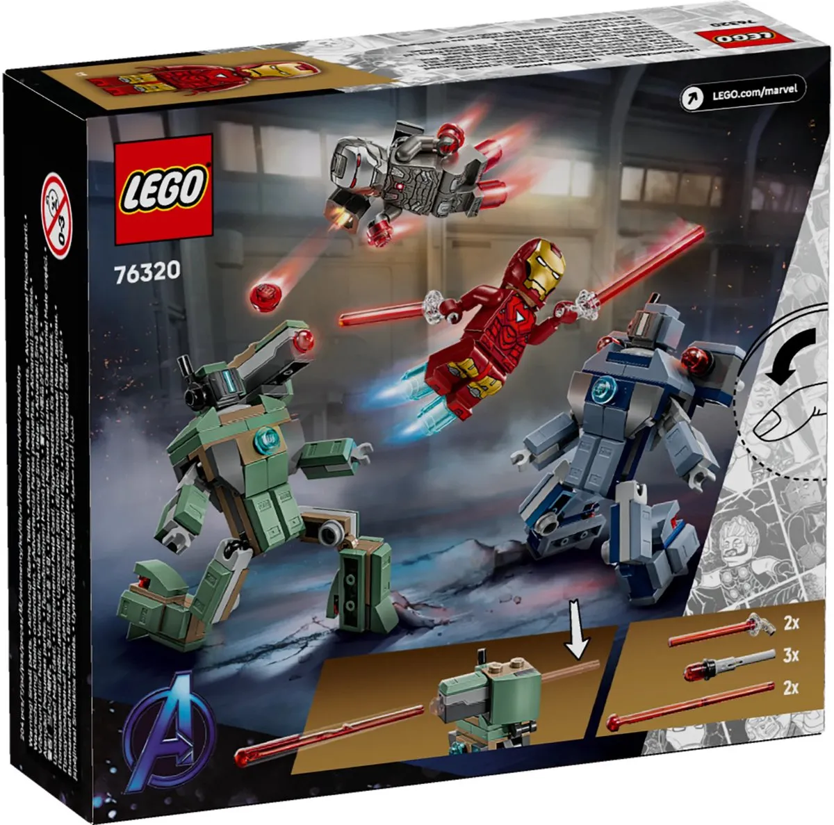 LEGO Marvel Iron Man vs. War Machine 76320 - 204 Stukken - 2 Minifiguren
