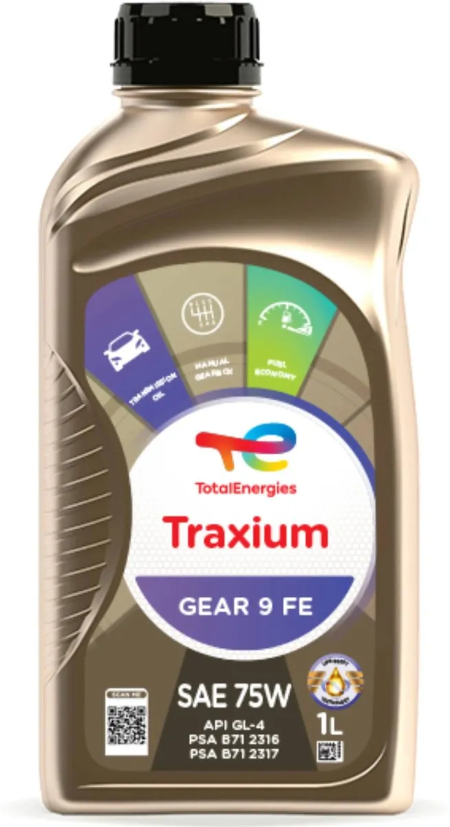 Total Traxium Gear 9 FE SAE 75W Transmissieolie 1L