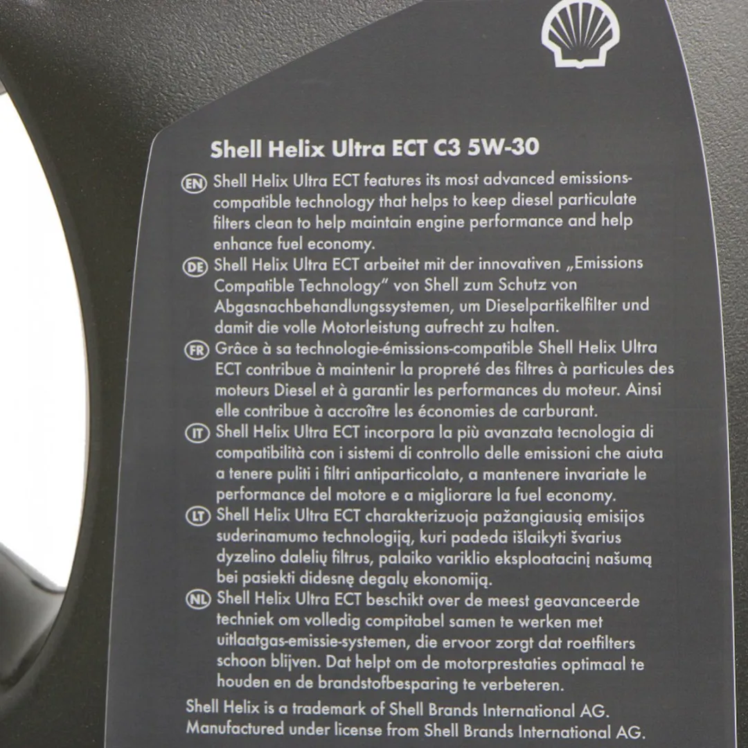 Shell Helix Ultra ECT 5W30 C3 Motorolie 5L - Mercedes-Benz