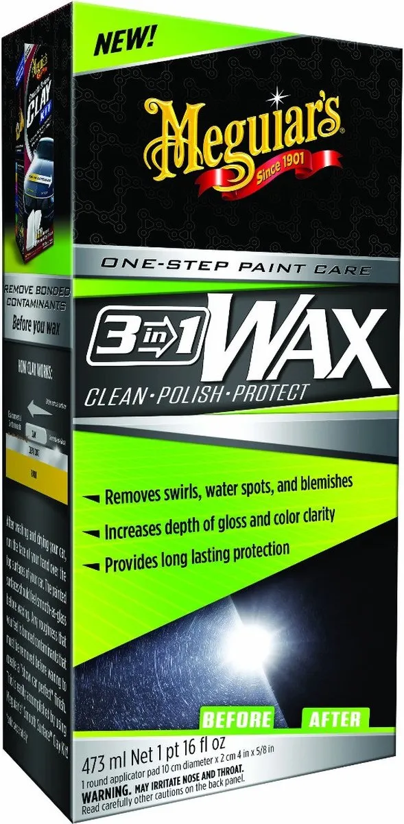 Meguiar's 3-in-1 Wax Autowax 473ml - afbeelding 6 van 6