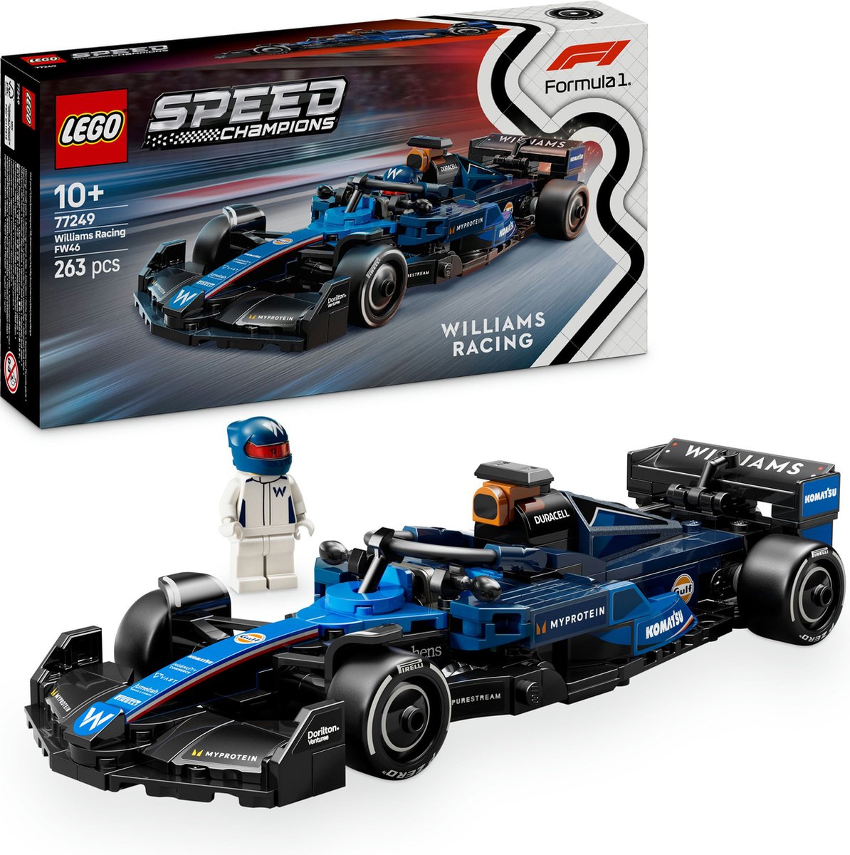 LEGO Speed Champions Williams Racing FW46 F1 racewagen Set - 77249