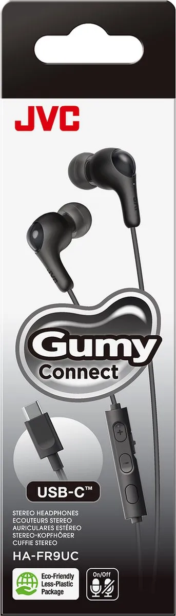 JVC HA-FR9UC In-Ear USB-C Headset - Zwart - afbeelding 6 van 6