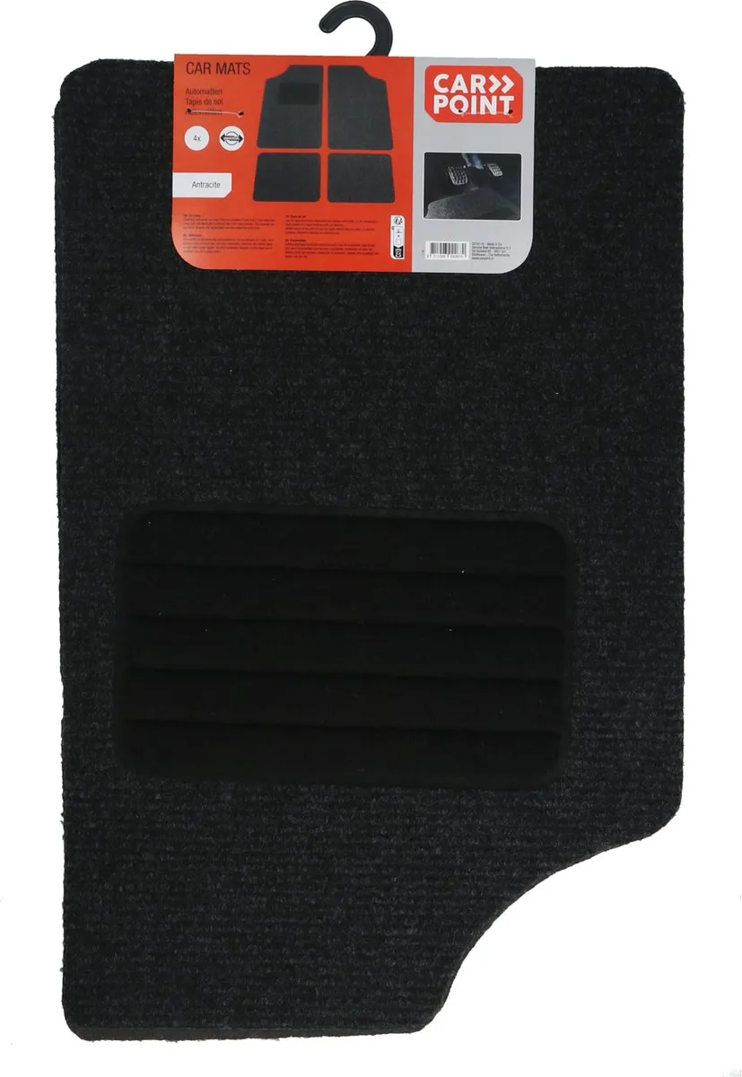 Carpoint Automattenset Universeel - 4 Stuks - Antraciet