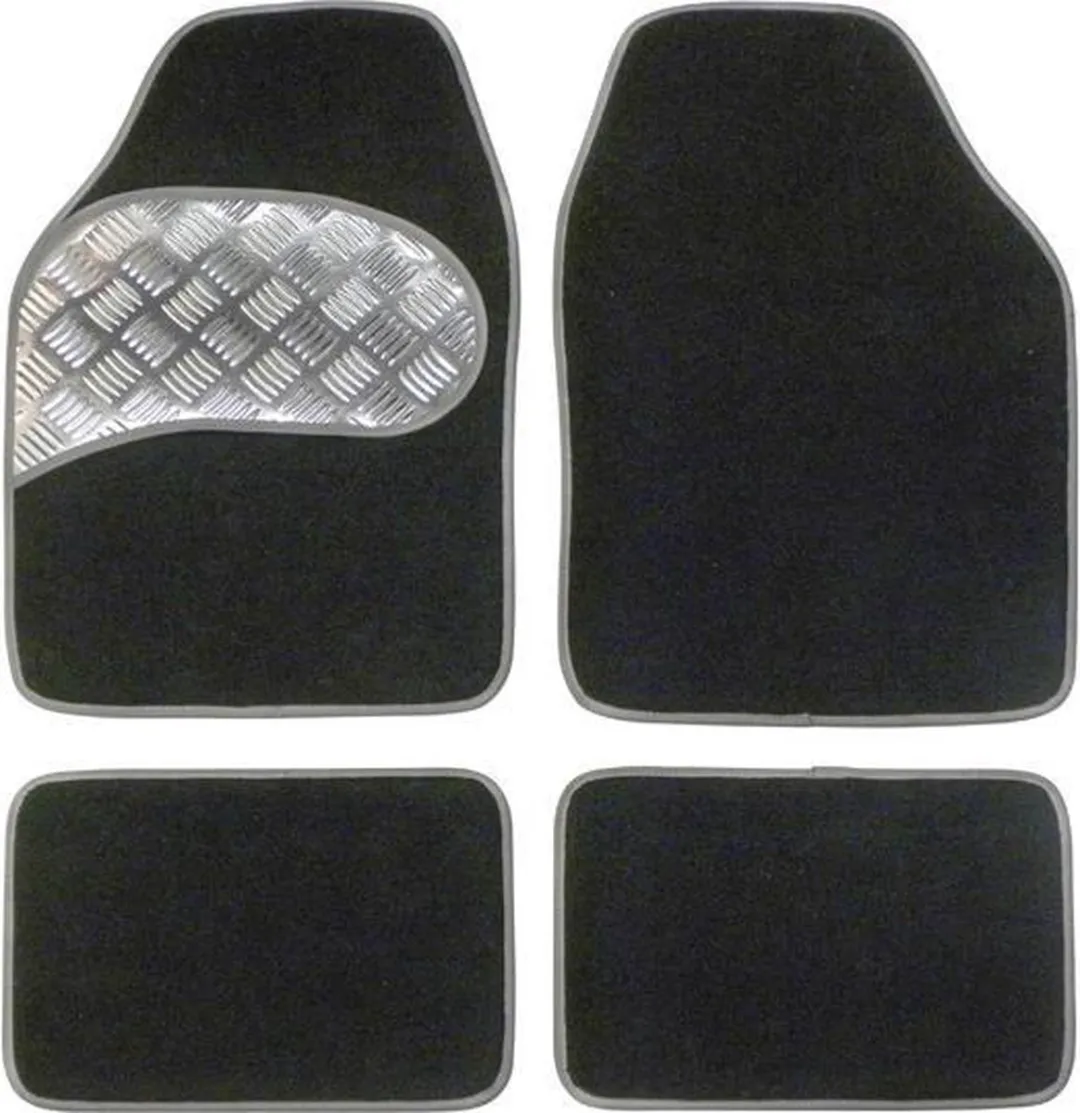 Carpoint Automattenset Universeel - 4 Stuks - Antraciet