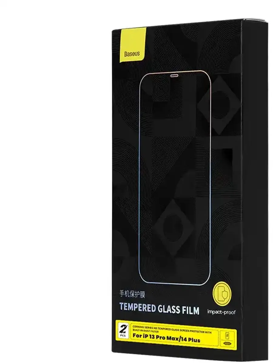 Baseus Gehard Glas iPhone 13 Pro Max/14 Plus - Corning - Transparant
