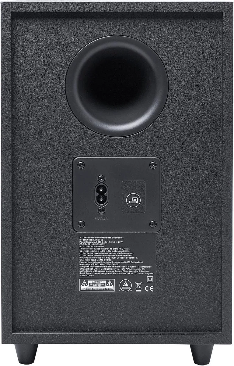 JBL SB560 3.1 Soundbar - Draadloze Subwoofer - HDMI eARC - 250W - Zwart - afbeelding 6 van 6