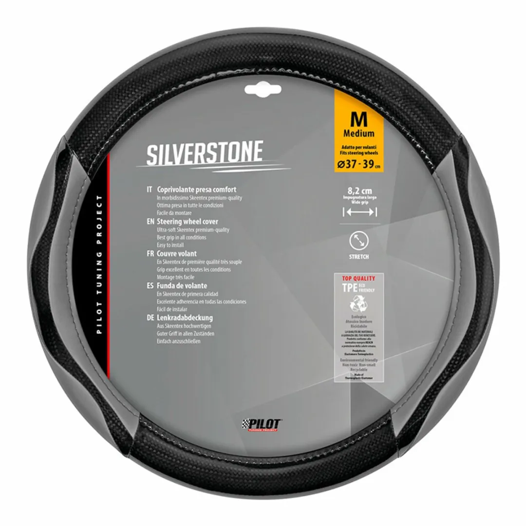 Lampa Silverstone Skeentex Stuurwielhoes M Ø37-39cm Grijs